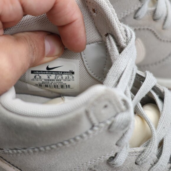 Nike Dunk Sky Hi Hidden Wedge Heel Women's Size 6.5 Sneakers Pale Gray Sail - Picture 3 of 9